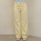 Calça Wide Leg Sarja Com Ajustador Cos Feminina Revanche Axiópolis