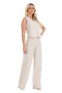 Calça Wide Leg Viscolinho Robe Belle - Linho