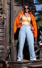 Calça wide leg