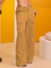 Calça WideLeg Estilosa com Bolso Cargo Empório PitBull 93302 COR:CAQUITAMANHO:G Calça WideLeg Estilosa com Bolso Cargo Empório PitBull 93302 COR:CAQUITAMANHO:G