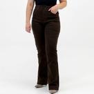 Calça Young Style Boot Cut em Sarja Chapa Barriga Feminina