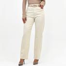 Calça Young Style Sarja Wide Leg com Cinto Feminina