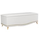 Calçadeira Baú 140cm Imperial J02 Corano Branco - Mpozenato