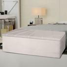 Calçadeira Baú Berlim Casal 140 Cm Suede Bege Claro