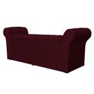 Calçadeira Baú Casal 140 cm Cancun Suede Cores - DS Estofados