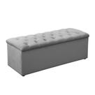 Calçadeira Baú Casal 140cm Cinza