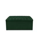 Calçadeira Baú Estofada Dunas Queen 160 cm - Veludo Verde Calçadeira Baú Estofada Dunas Queen 160 cm - Veludo Verde