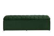 Calçadeira Baú Imperatriz 100 cm Suede Verde