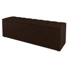 Calçadeira Baú King Size Cora 190cm Sintético Marrom - Abmaza Calçadeira Baú King Size Cora 190cm Sintético Marrom - Abmaza
