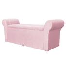 Calçadeira Baú Para Cama Box Casal Queen 160cm Cancun Suede Cores - DS Estofados