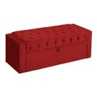 Calçadeira Baú Para Cama Box Emma Suede Cores - DS Estofados