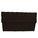 Calçadeira Baú Paris Queen 160 cm Botão Strass Suede Marrom Do Lar Móveis