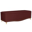 Calçadeira Baú Queen 160cm Imperial J02 Veludo Vinho - Mpozenato Calçadeira Baú Queen 160cm Imperial J02 Veludo Vinho - Mpozenato