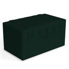 Calçadeira Báu Solteiro Atena 90cm Capitonê Veludo Verde Escuro - Desk Design