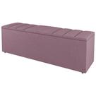 Calçadeira Baú Solteiro Grace 90cm Suede Rosé - Abmaza Calçadeira Baú Solteiro Grace 90cm Suede Rosé - Abmaza