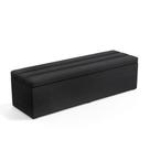 Calçadeira Baú Ursa 195 para Cama King N-022 Veludo Chumbo Aradecor