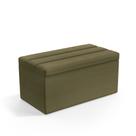 Calçadeira Baú Ursa 90 para Cama de Solteiro N-029 Veludo Capuccino Aradecor
