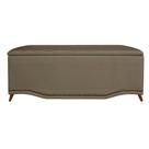 Calçadeira Recamier Baú Casal 140cm Greta Suede Capuccino - DS Estofados