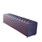 Calçadeira Recamier Baú Casal 140cm Sofia Napa Marrom - DS Estofados