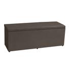 Calçadeira Recamier Baú Solteiro 0,90m Berlim Suede Marrom - Pallazio Calçadeira Recamier Baú Solteiro 0,90m Berlim Suede Marrom - Pallazio