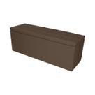 Calçadeira Recamier Baú Solteiro 0,90m Roma Corano Marrom - Pallazio