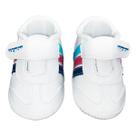 Calçado Tênis Bebe Kids Baby Tam14ao17 tiras autocolantes Branco 3Faixas