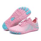 Calçados de caminhada Hi-Y2K para meninas, descalços, femininos, antiderrapantes, saudáveis, respiráveis, modernos, de corrida, tênis femininos masculinos, de bico largo, zero drop, rosa A1, 7,5 mulheres