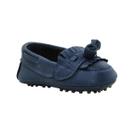 Calçados Sapatinho de Bebê - Mocassim Masculino - Bicho de Pé - Sintético e Sola de Borracha - Azul Marinho e Caramelo Calçados Sapatinho de Bebê - Mocassim Masculino - Bicho de Pé - Sintético e Sola de Borracha - Azul Marinho e Caramelo