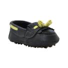Calçados Sapatinho de Bebê - Mocassim Masculino - Bicho de Pé - Sintético e Sola de Borracha - Chocolate e Amarelo Calçados Sapatinho de Bebê - Mocassim Masculino - Bicho de Pé - Sintético e Sola de Borracha - Chocolate e Amarelo