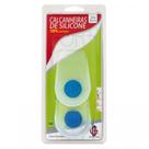 Calcanheiras de silicone com ponto azul