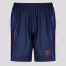 Calção Umbro Rush Juvenil Marinho e Vermelho