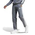 Calças Adidas Essentials, 3 listras, bainha aberta, lã, masculinas, cinza Calças Adidas Essentials, 3 listras, bainha aberta, lã, masculinas, cinza