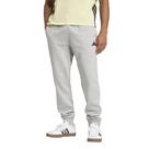 Calças Adidas Essentials Feel Cozy Fleece para homens - cinza/preta