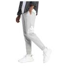 Calças adidas Essentials, lã, punho cônico, logotipo grande, masculinas, cinza