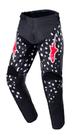 Calças Alpinestars Youth Racer North - Preta/Vermelha Neon - Tamanho 26