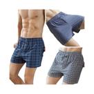 Calças Aro Masculinas plus Size Em Algodão Com Estampa Xadrez, Soltas, De Cintura Alta, Respiráveis