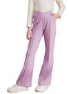 Calças bilianas Tween Girls Flare Bell Bottom Purple Tamanho 14-16