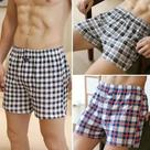 Calças Boxer De Algodão De Cintura Alta plus Size Para Homens, Calças De Pijama, Calças De Casa
