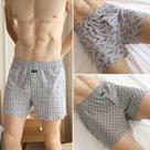 Calças Boxer De Algodão De Cintura Alta plus Size Para Homens, Calças De Pijama, Calças De Casa
