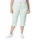 Calças Capri femininas Gloria Vanderbilt Amanda Plus Size 16 de comprimento