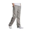 Calças Cargo Casuais Masculinas 6XL Em Algodão Com Bolsos, Soltas, Retas, Elásticas, Para Trabalho E