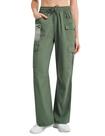Calças cargo femininas de caminhada Quick Dry Lounge Straight Leg, calças casuais para trabalho, viagens e golfe com 8 bolsos (verdes, GG)
