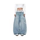 Calças Cargo Femininas De Cintura Alta E Perna Larga, Jeans Estampados Retro Soltos Para O Outono Calças Cargo Femininas De Cintura Alta E Perna Larga, Jeans Estampados Retro Soltos Para O Outono