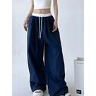 Calças Cargo Femininas De Perna Larga Com Cordão Y2K Gótico Hip Hop Para O Verão Hotsweet