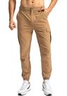 Calças cargo masculinas Pinkbomb para caminhada com 7 bolsos, slim fit, elásticas, joggers, golfe, cargo, calças de trabalho para homens (cáqui escuro, M) Calças cargo masculinas Pinkbomb para caminhada com 7 bolsos, slim fit, elásticas, joggers, golfe, cargo, calças de trabalho para homens (cáqui escuro, M)
