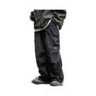 Calças Cargo Masculinas Pretas Impermeáveis Para Primavera E Outono, Estilo Hip Hop, Casual,