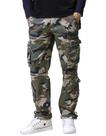 Calças Cargo Match Wild Camuflado Verde Acinzentado Tamanho 34