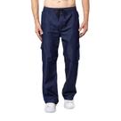 Calças Cargo Modelo Street Wear Estilo Balão 6 Bolsos Jeans e Sarja