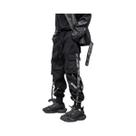 Calças Cargo Pretas Masculinas, Joggers, Streetwear Japonês, Hip Hop, Techwear, Calças Com Fita Calças Cargo Pretas Masculinas, Joggers, Streetwear Japonês, Hip Hop, Techwear, Calças Com Fita