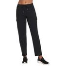 Calças cargo Skechers Go Walk Slip-Ins femininas em preto ousado